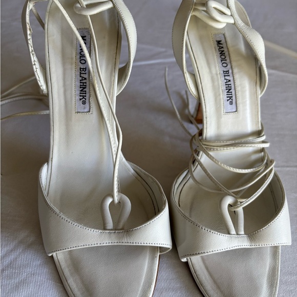 Manolo Blahnik Women's Nappa Slingback Strappy Heels